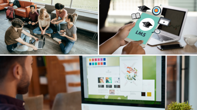 Estrategias de aprendizaje efectivas y habilidades digitales para estudiantes Estudiantes aplicando estrategias de aprendizaje efectivas con tecnología y plataformas digitales