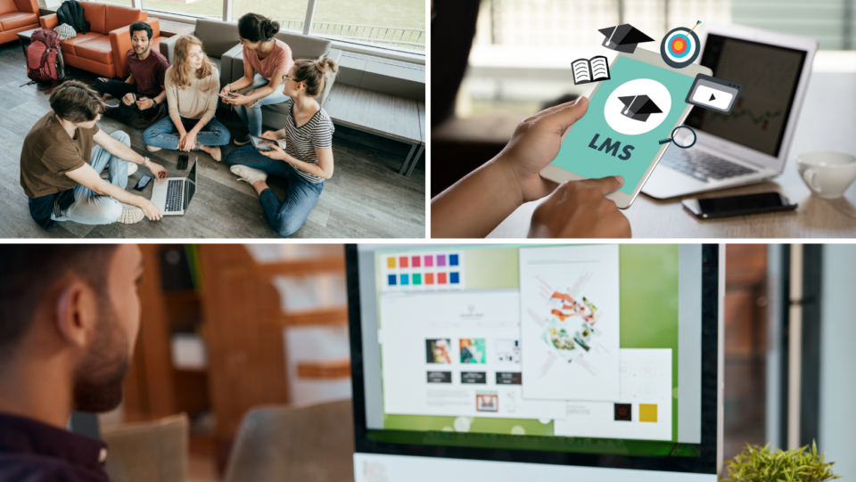 Estudiantes aplicando estrategias de aprendizaje efectivas con tecnología y plataformas digitales