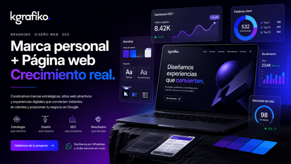Branding digital y página web para negocios